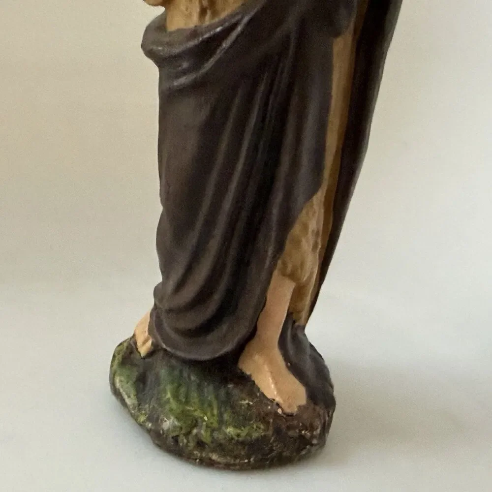 Vintage German Nativity Joseph Figurine 5.5” Hand Painted Christmas Manger